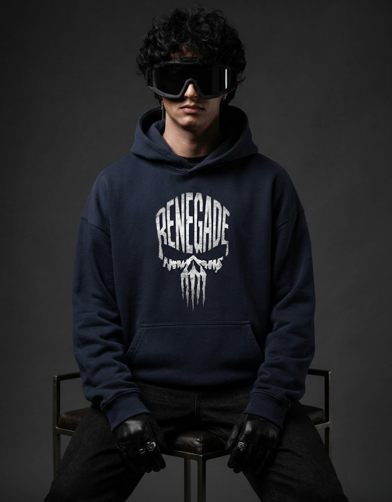 Goatkapda Renegade Pullover in stylish, comfortable fabric, featuring a modern design with a high neckline and long sleeves.