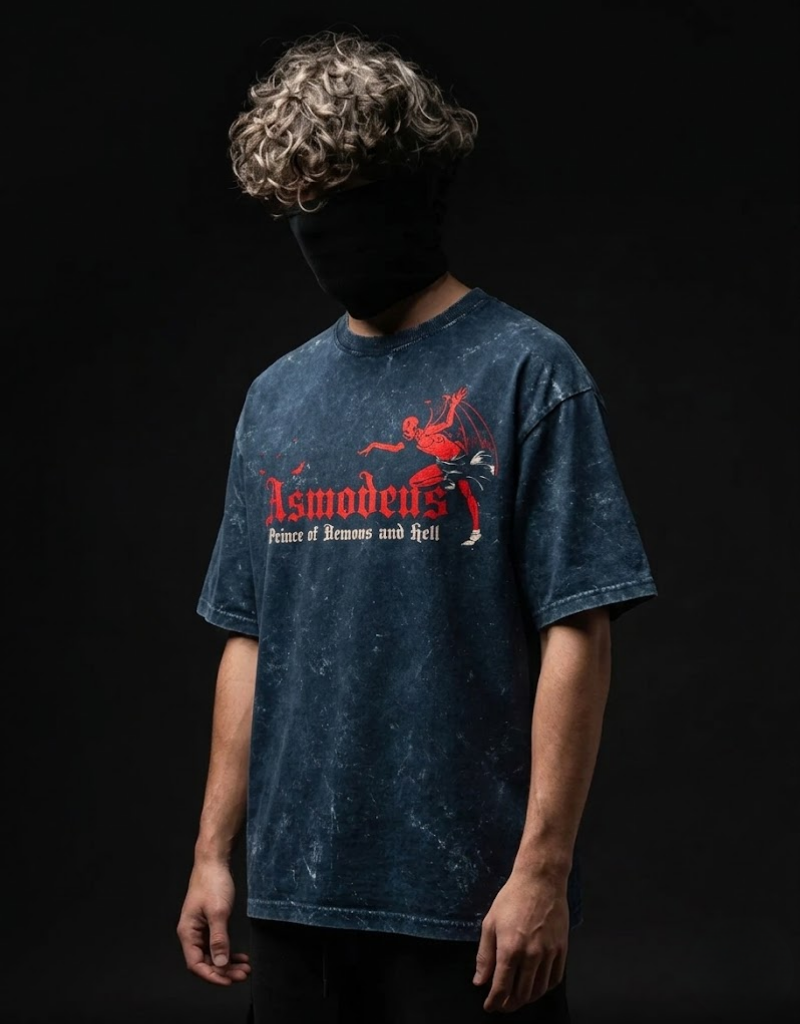 Asmodeus figure by Goatkapda featuring intricate detailing and a dark, mythical design on a neutral background.