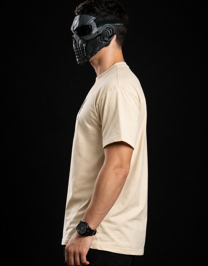 Fearless Goatkapda T-shirt featuring bold graphic design, casual fit, and comfortable fabric suitable for everyday wear.