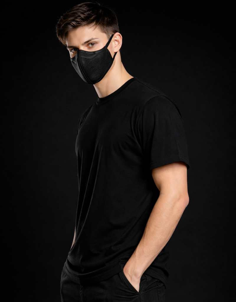 Karma BF by Goatkapda, stylish men's shirt with intricate patterns, featuring a button-up front and classic collar design.