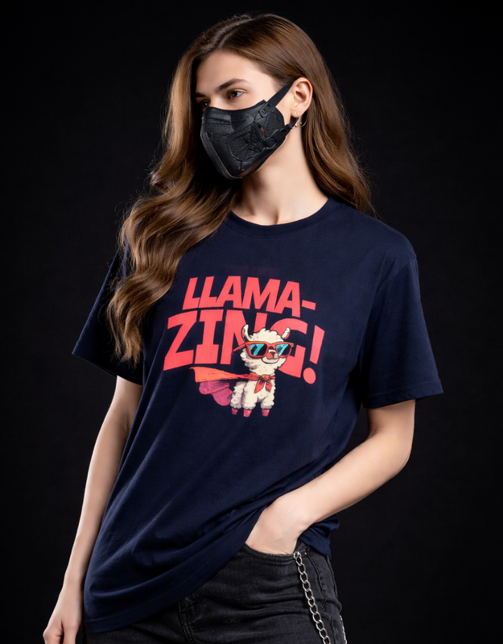 Llamzing by Goatkapda featuring a plush llama-shaped decorative pillow with soft fabric and detailed stitched features.