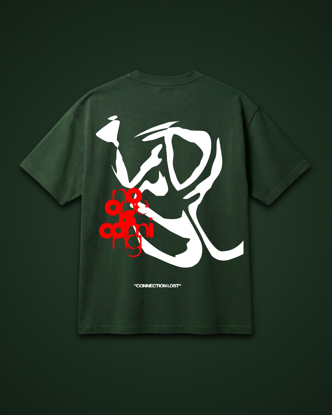 Goatkapda No One Is Coming T-shirt featuring bold graphic text on a casual black cotton shirt.