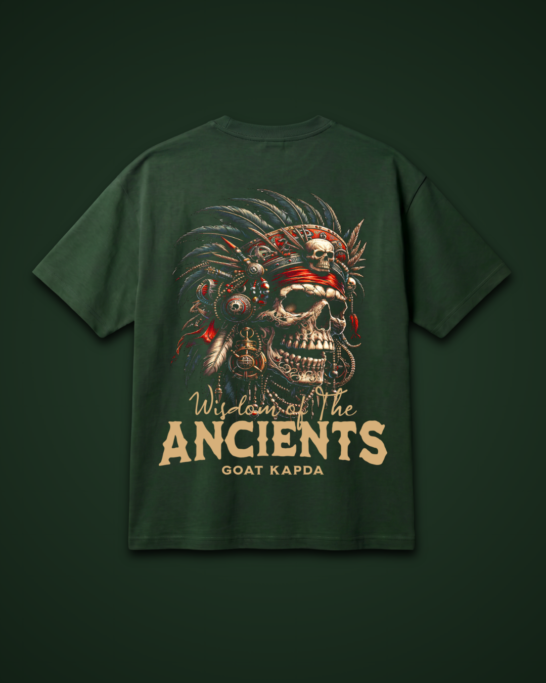 Wisdom of Ancients book by Goatkapda showing intricate cover design with mystical symbols and ancient-inspired artwork.